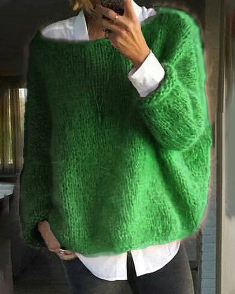 Women's Fashion Warm Knitted Jumper – Ideal for Cold Season