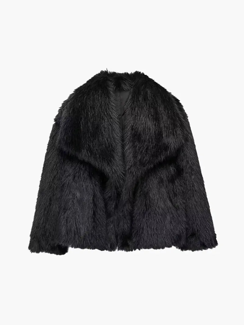 Beanne | Women’s Faux Fur Lapel Coat