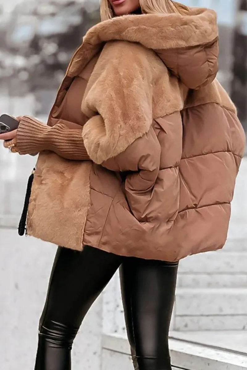 Women's Trendy Multicolor Winter Adventure Weather-Resistant Jacket