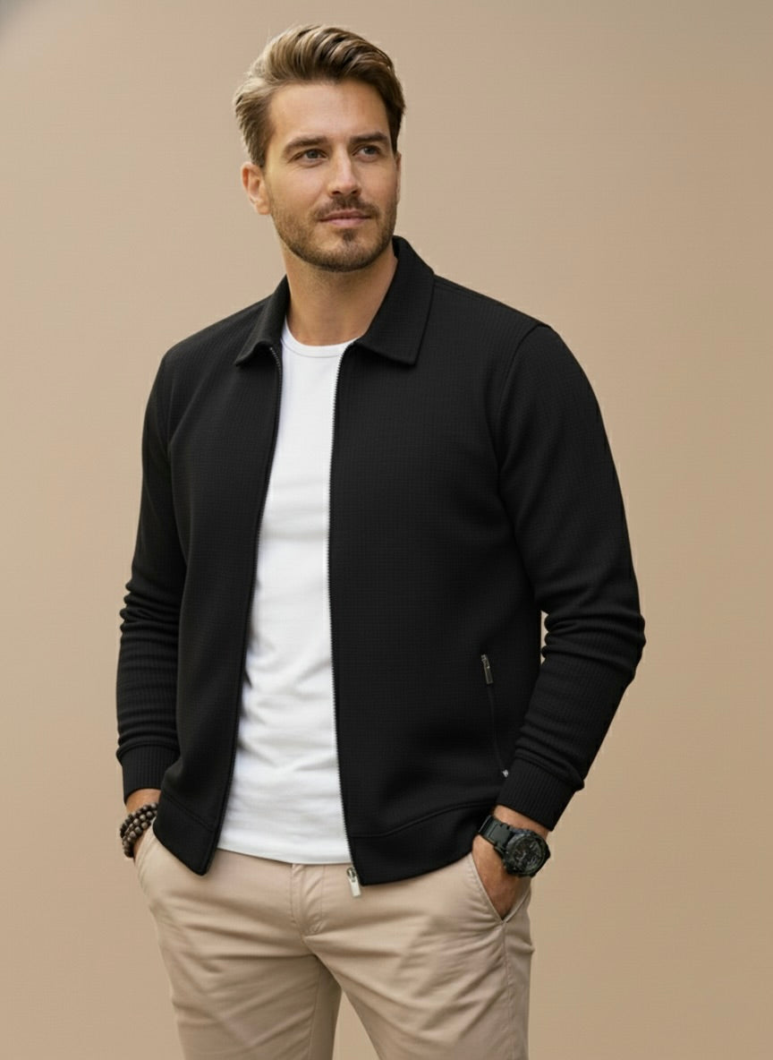 Alfred | Men’s Modern Zip-Up Cardigan