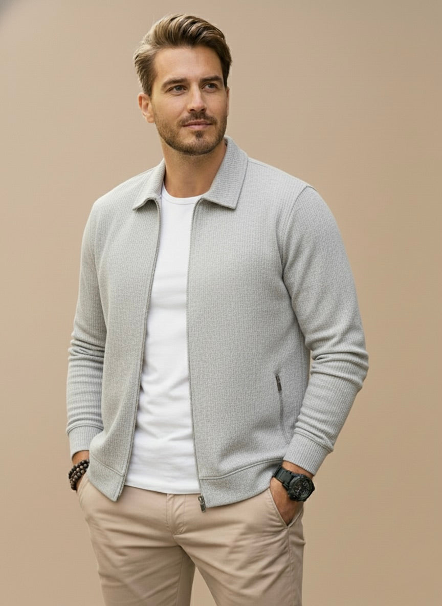 Alfred | Men’s Modern Zip-Up Cardigan