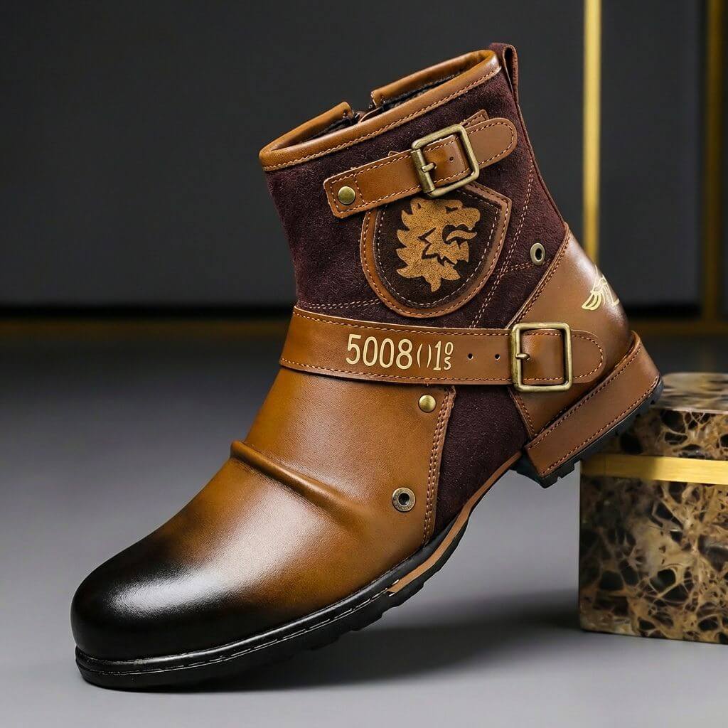 Ruvano | Men’s Suede & Leather Vintage Boots