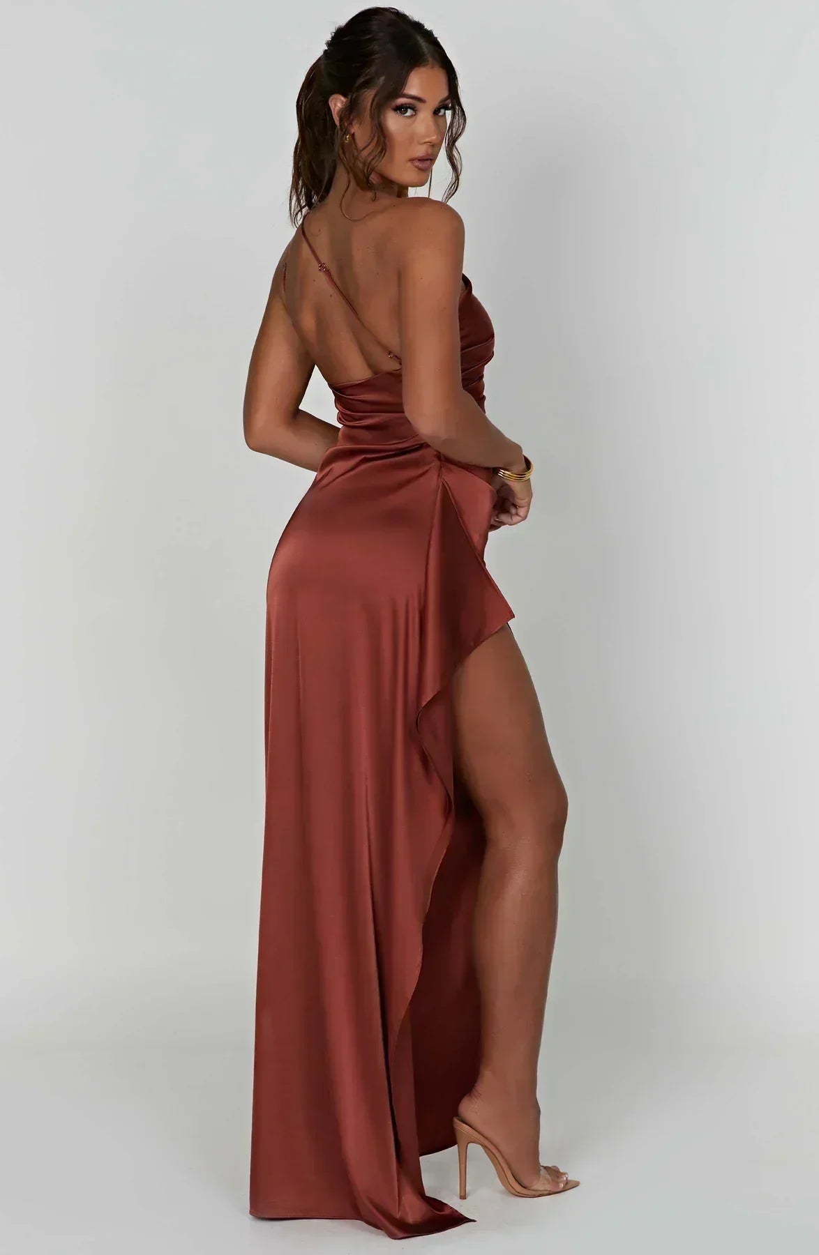 Stylish Formal Party Asymmetric Evening Dress for Women