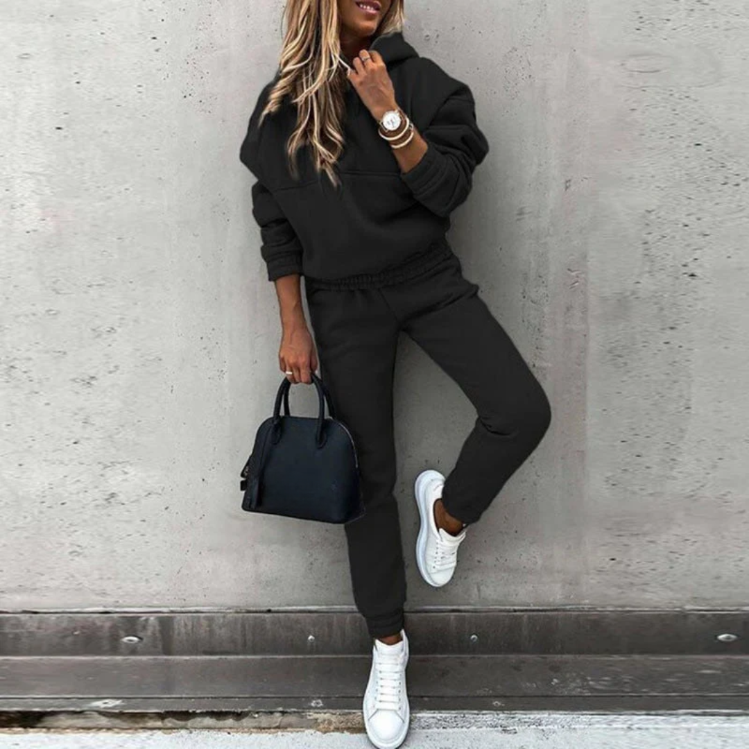 Women’s Matching Hoodie and Joggers Set Everyday Comfort Fit