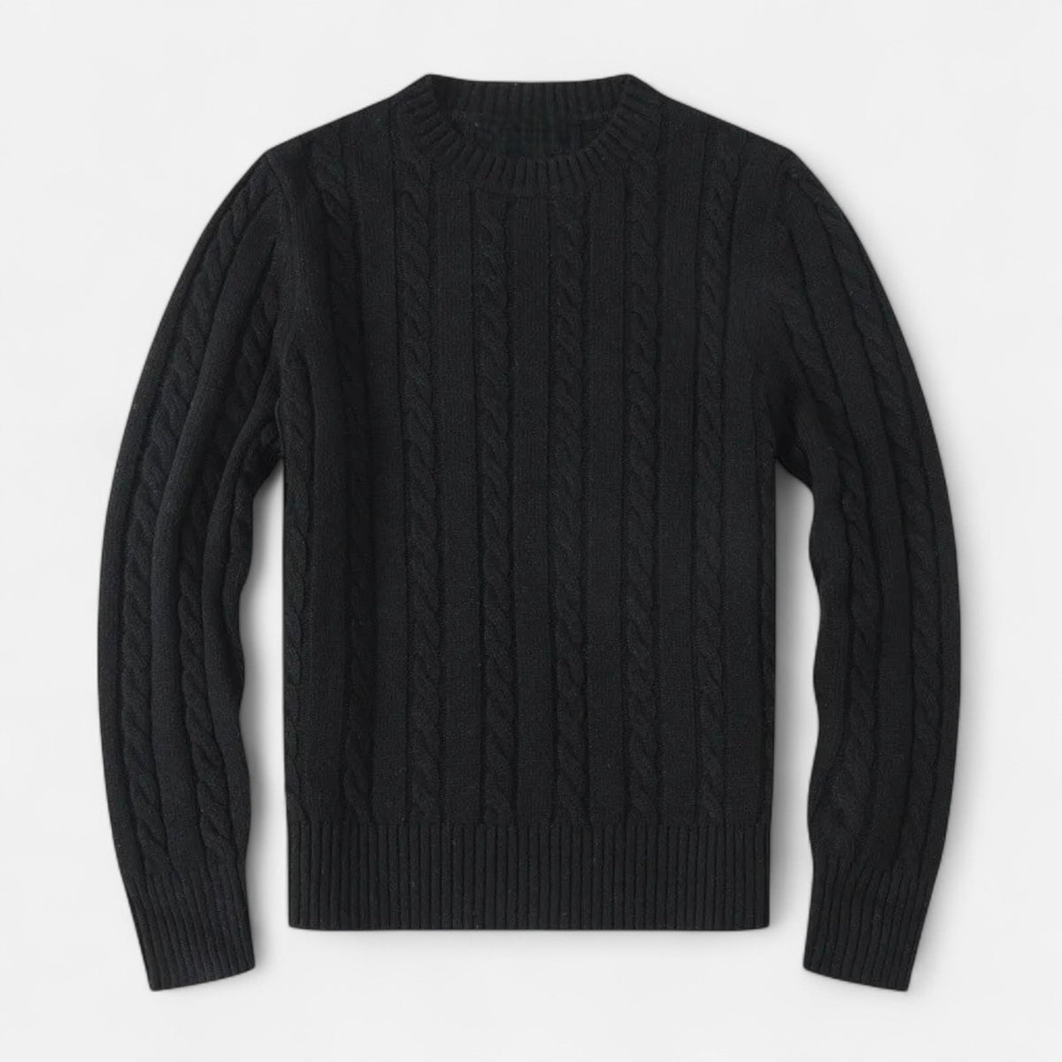 Timeless Men’s Winter Blend Sweater with Round Neckline