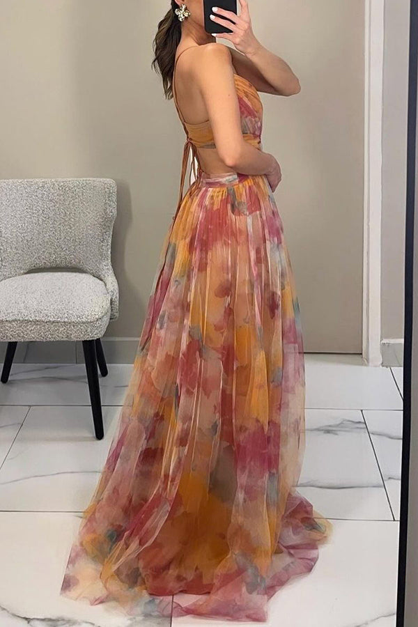 Women's Elegance Stunning Summer Floral Maxi Dress