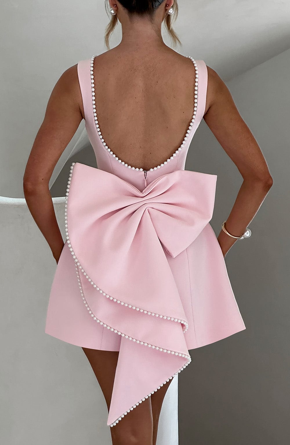 Women's Fashionable Structured Mini Wedding Guest Dress  for Special Events
