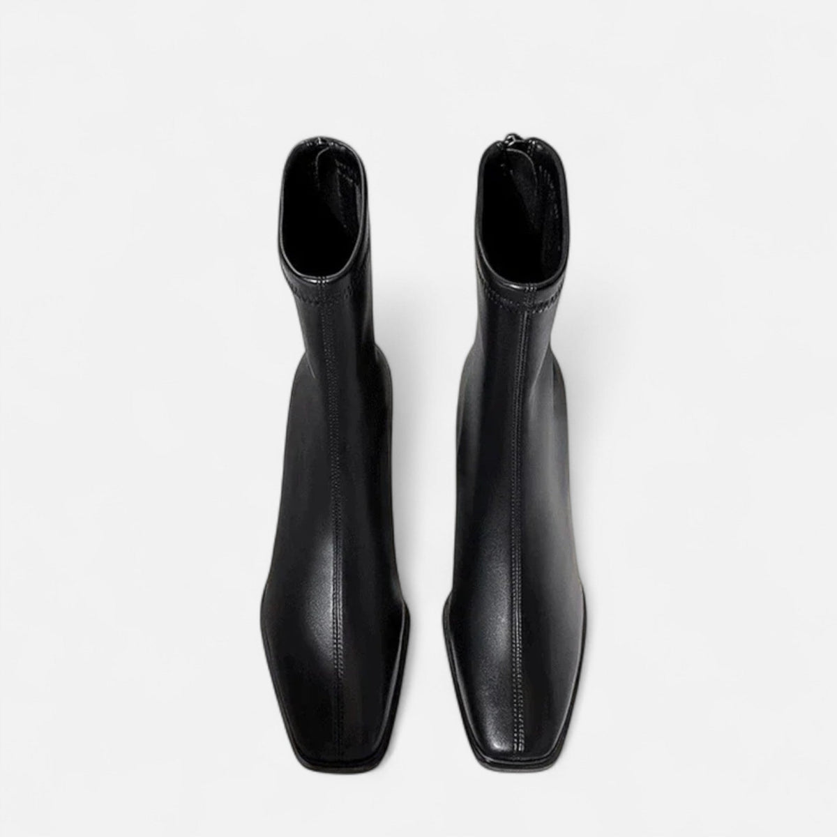 Women’s Retro Thick Outdoor Square-Toe Ankle Heel Boots