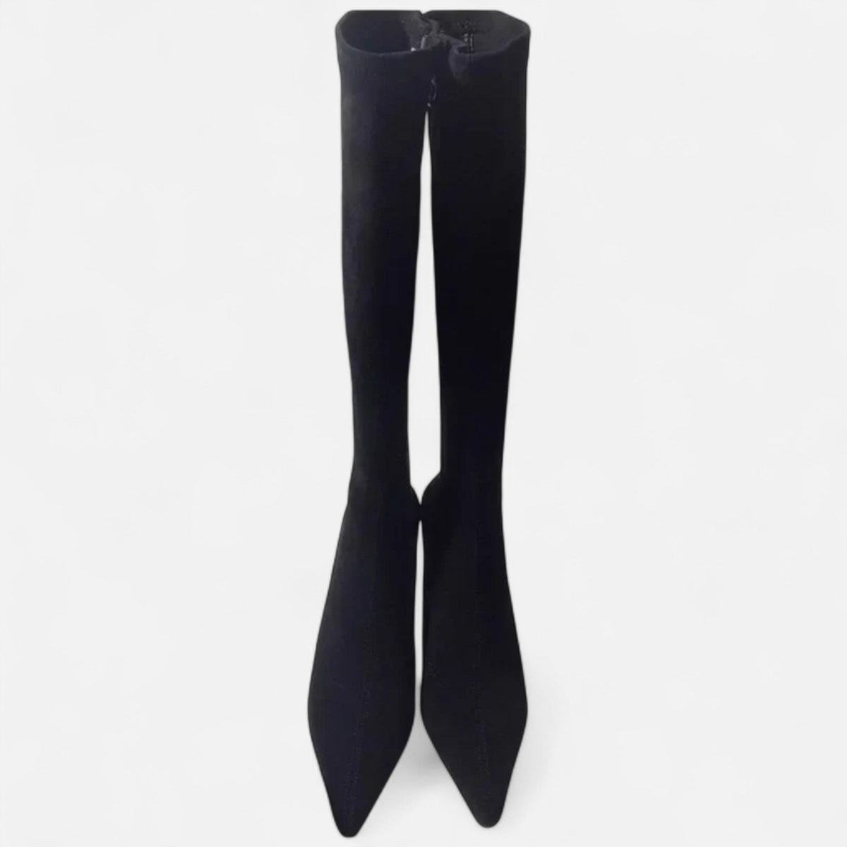 Classic Sturdy Outdoor Thigh-High Heeled Boots for Women