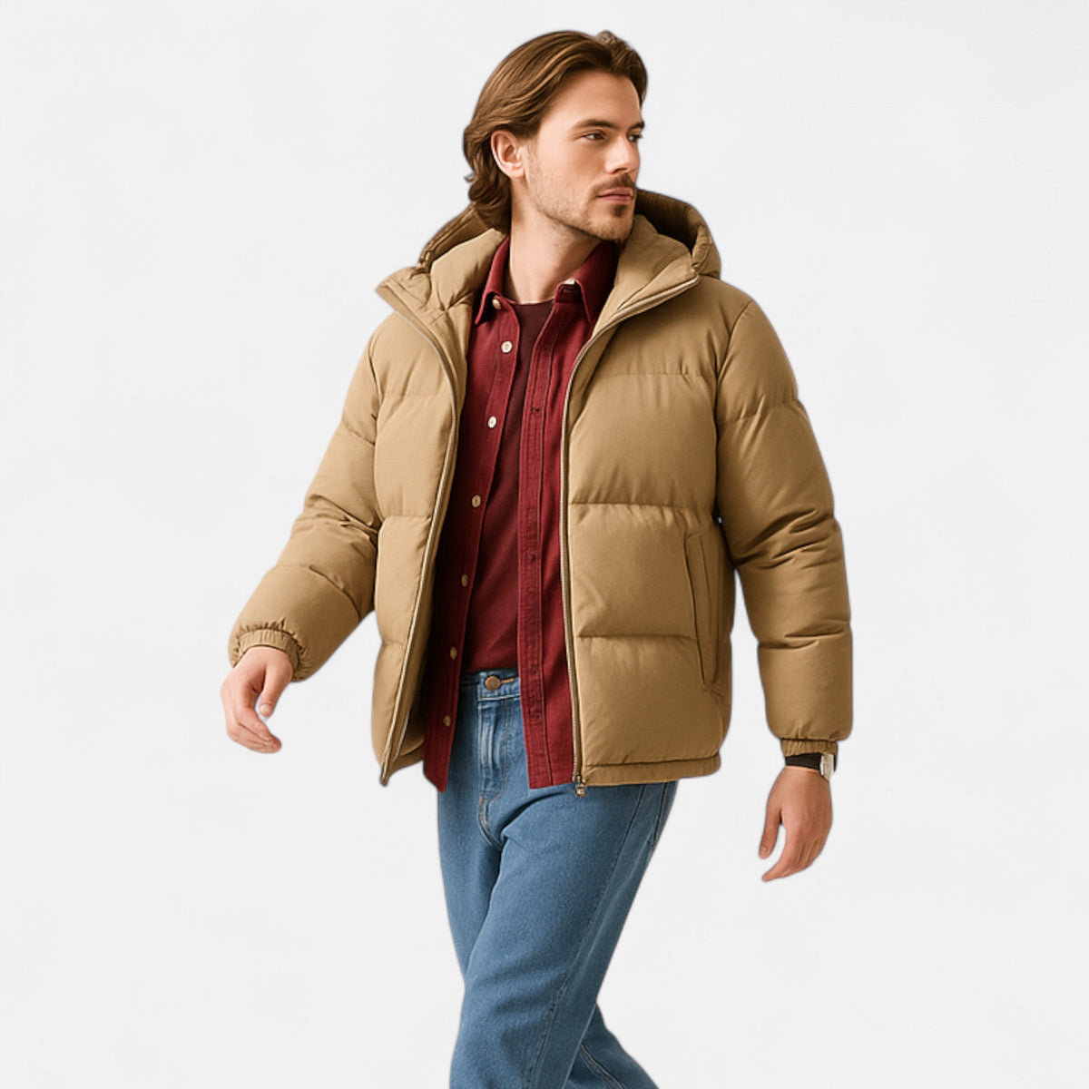 Versatile Insulated Unisex Hooded Thermal Puffer Jacket