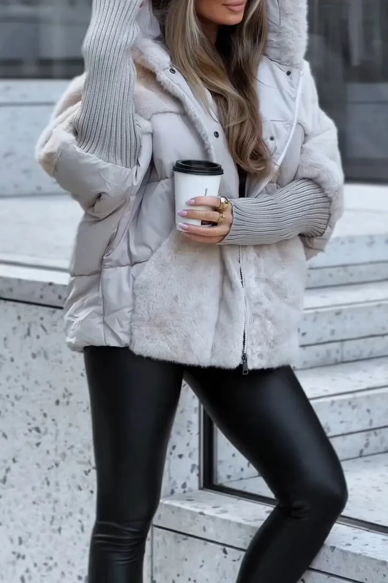 Women's Trendy Multicolor Winter Adventure Weather-Resistant Jacket