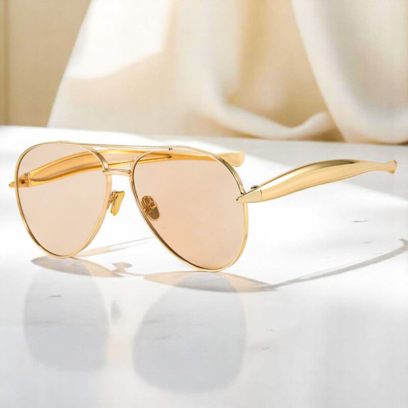 Jinkee | Women’s Gold-Tone Aviator Sunglasses