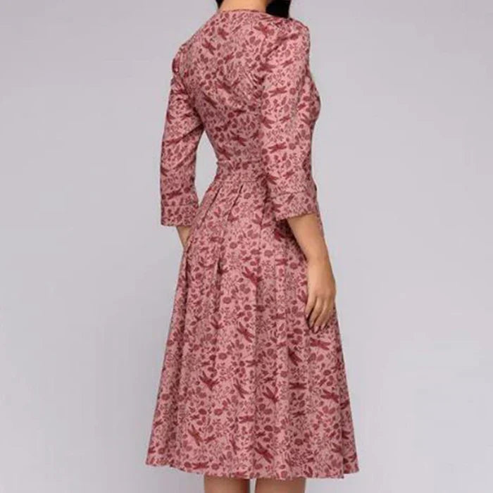 Glamour Floral Summer Midi Dress for Women - Perfect for Every Occasion