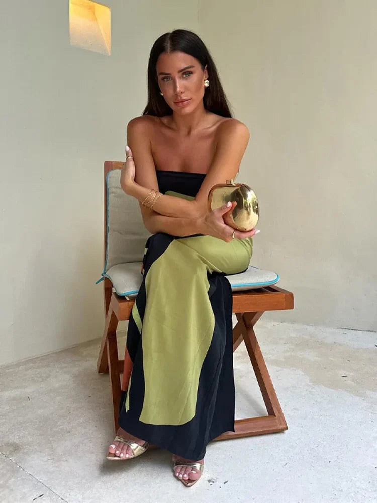 Women's Timeless Strapless Summer Maxi Evening Dress