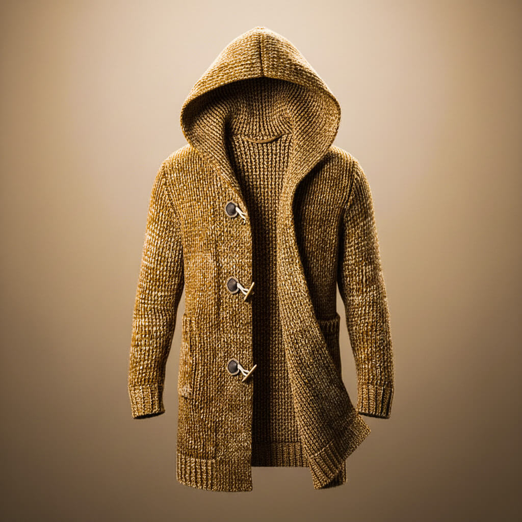 Morvane | Women’s Wool Blend Hooded Cardigan