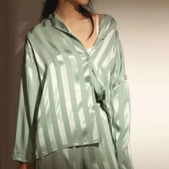 Women’s Elegance Soft Luxe Loungewear Set for Restful Night’s Sleep