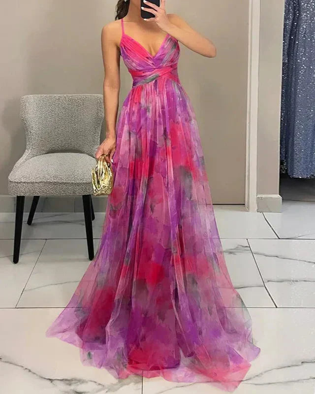 Women's Elegance Stunning Summer Floral Maxi Dress