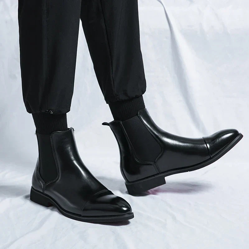 Men's Classic Practical Outdoor Polished Chelsea Boots