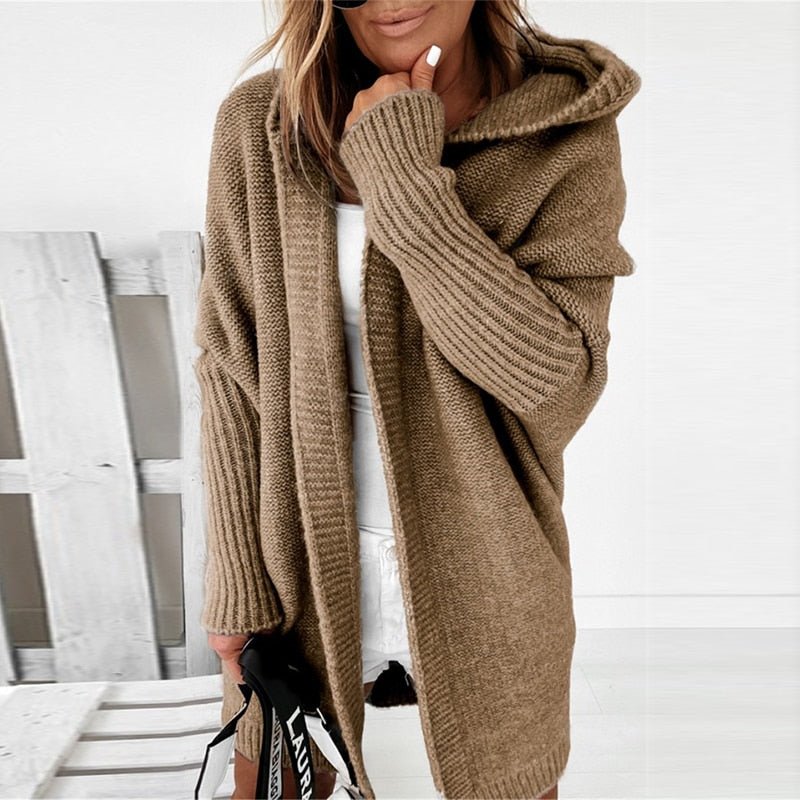 Women's Winter Long Oversized Fashion Open Front Cardigan