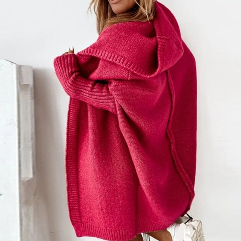 Women's Winter Long Oversized Fashion Open Front Cardigan