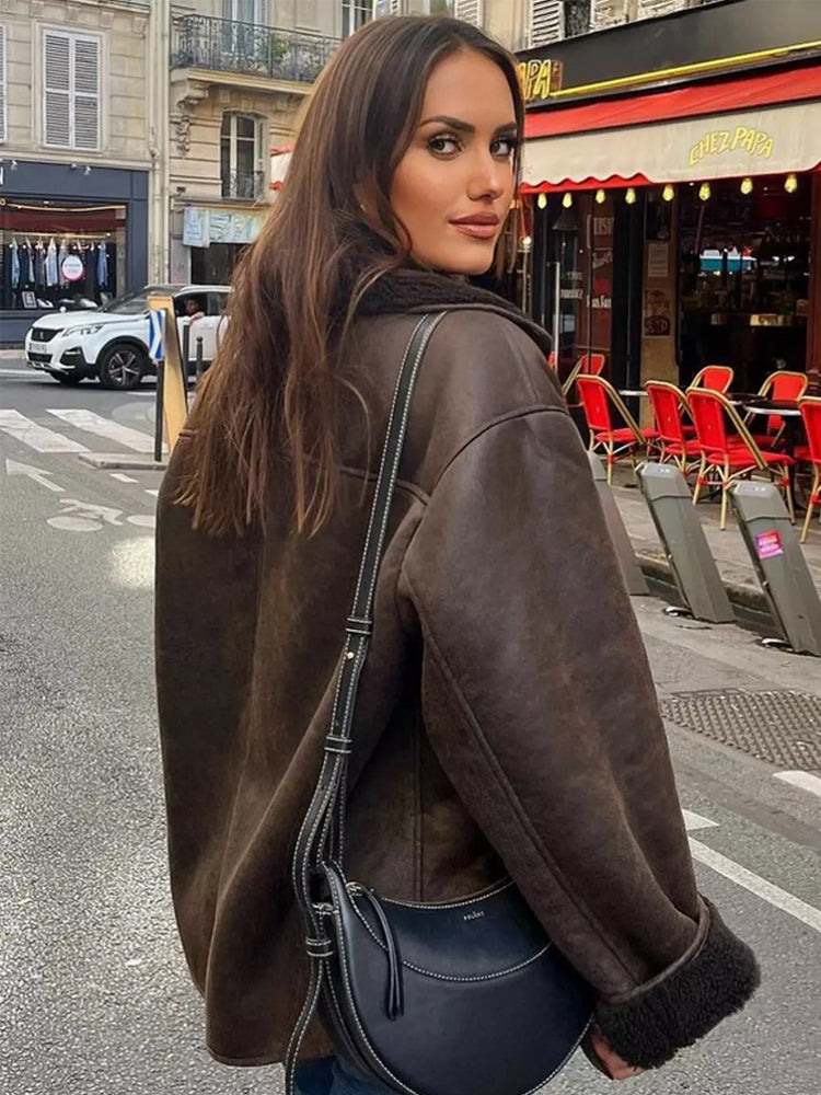 Women’s Modern Jacket Warm Casual Coat