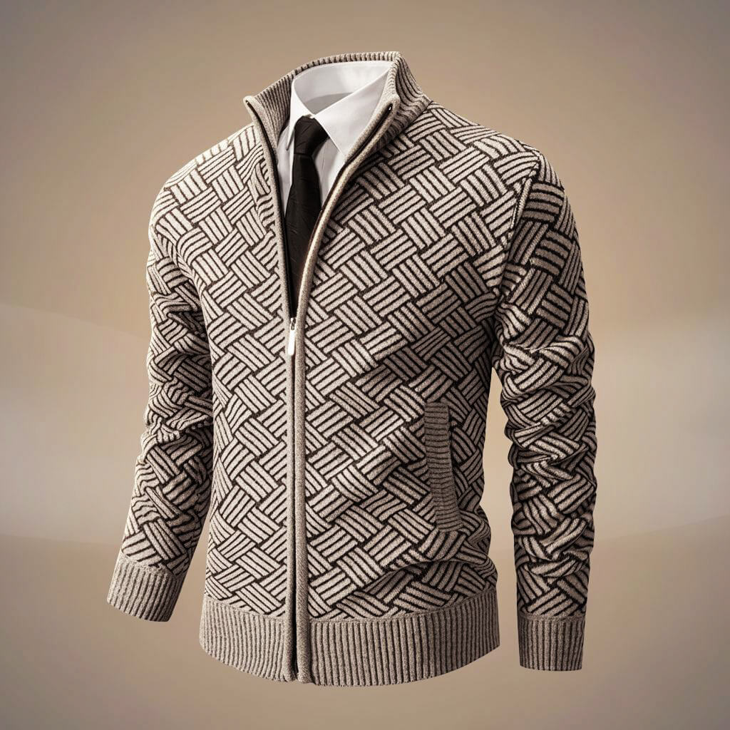 Zoro | Men’s Organic Cotton Blend Zig-Zag Jacket