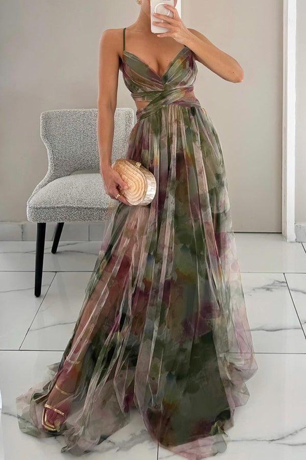 Women's Elegance Stunning Summer Floral Maxi Dress
