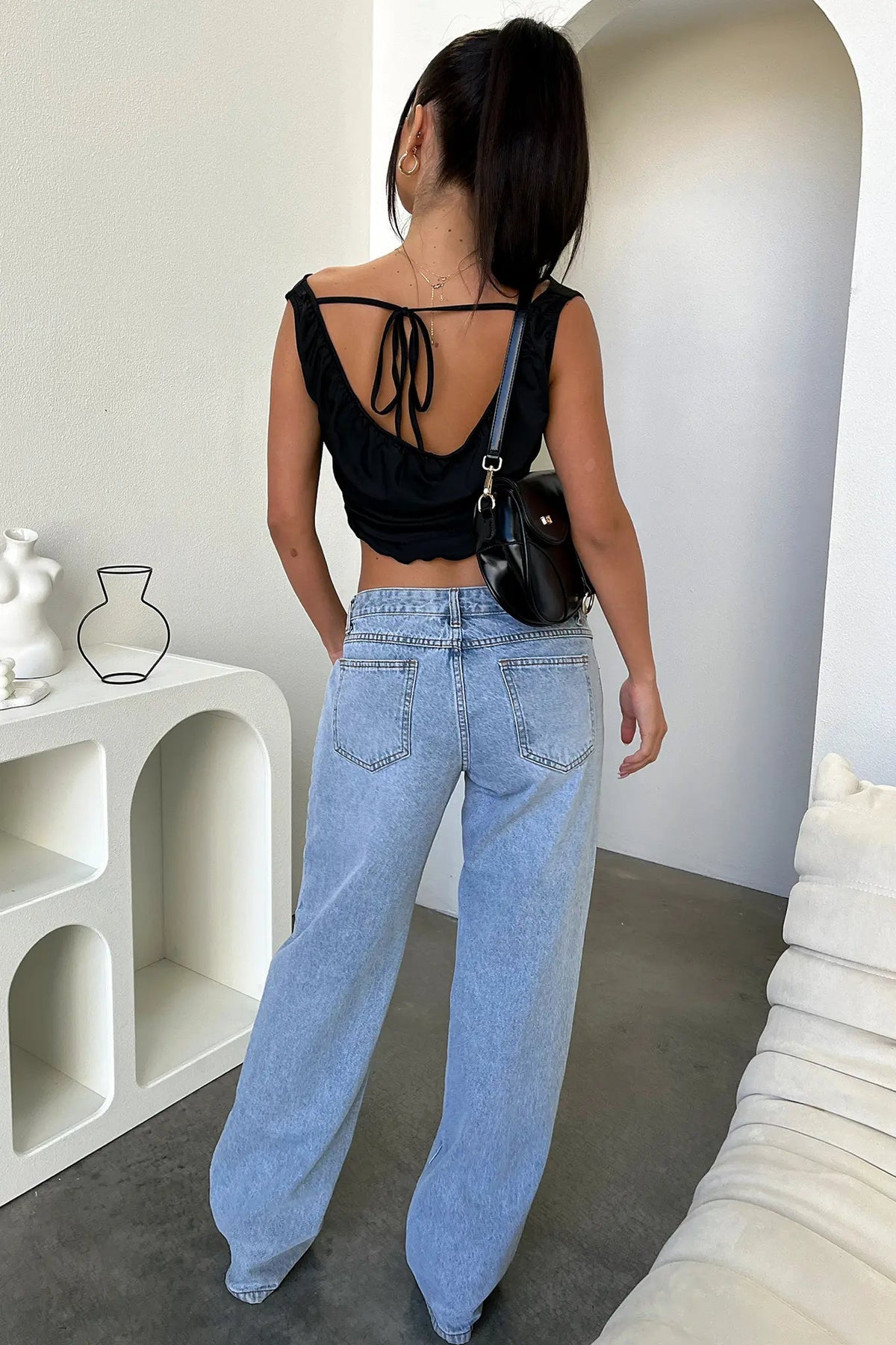 Women's Versatile Exquisite Denim Wide Leg Jeans